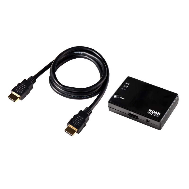 HDMIセレクター ケーブル付き　ASL-HD302C