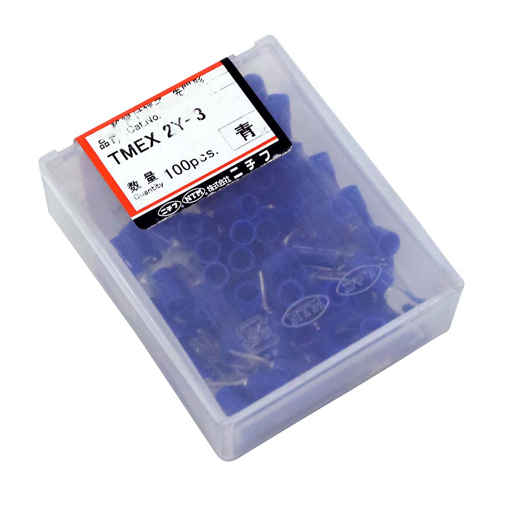 絶縁被覆付Ｙ端子　１００入　ＴＭＥＸ２Ｙ－３ＢＬＵ１００