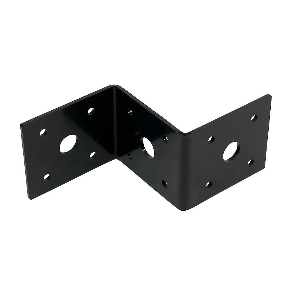 等辺段付金具　黒　２．３厚ｘ５０巾ｘ６０　１２φ