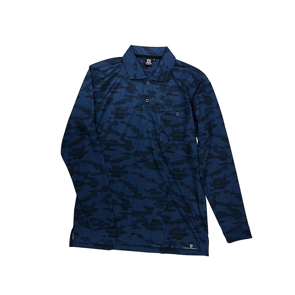 グラディエーター　ＭＡＸＤＲＹ　長袖ポロシャツ　カモアイビー　Ｌ