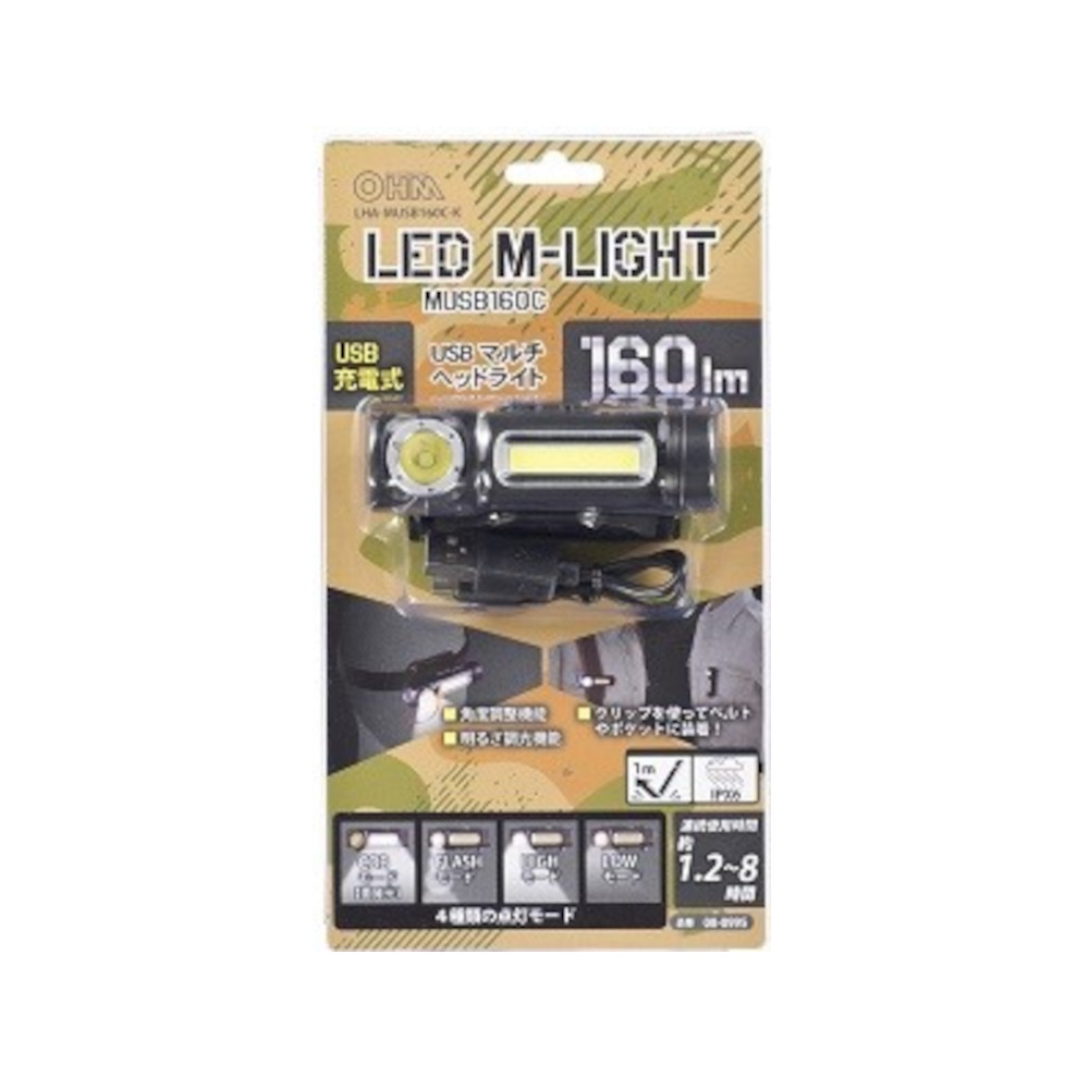 LEDヘッドライト　LHA-MUSB160C-K