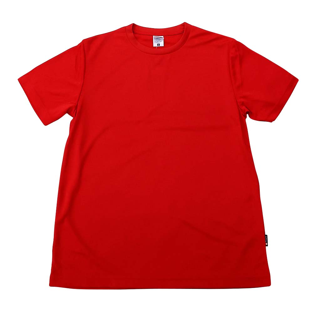 ポリジンドライTシャツ MS1154-3 レッド-L　レッド L