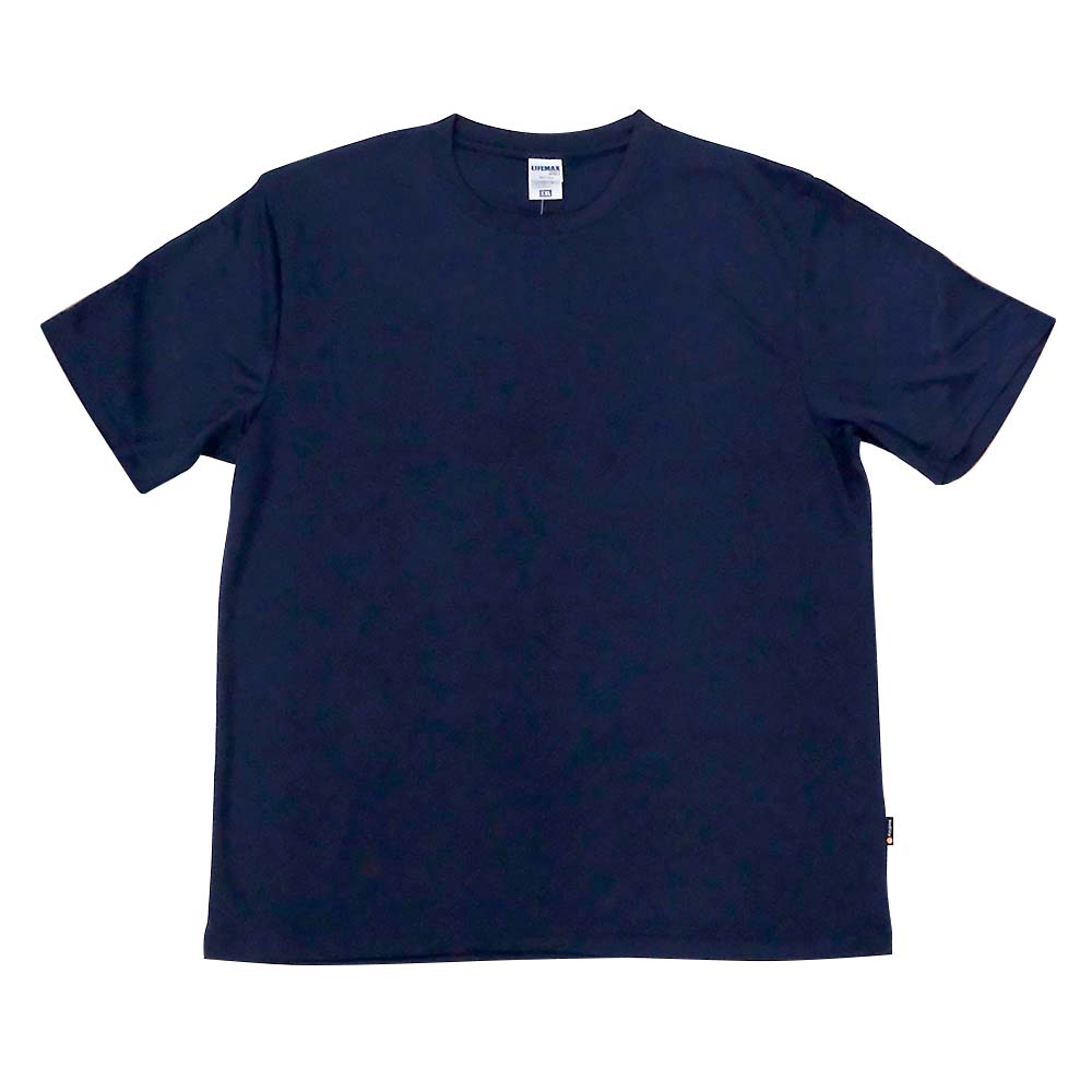 ポリジンドライTシャツ MS1154-8 ネイビー-XXL(3L)　ネイビー 3L