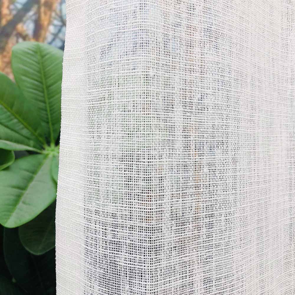 【麻混調ボイルカーテン】デューンIV　200x218cm 1枚