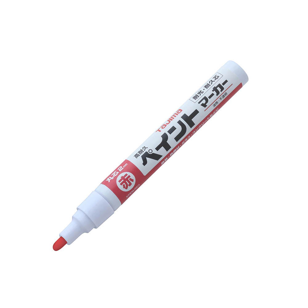 高耐久ペイントマーカー　アカ　中字・丸芯　ＫＰＥＭ－ＲＥＤ