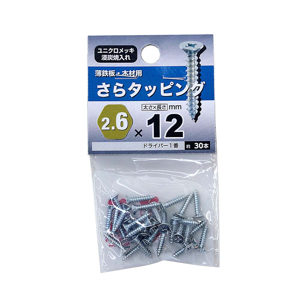 皿タッピング　２．６Ｘ１２