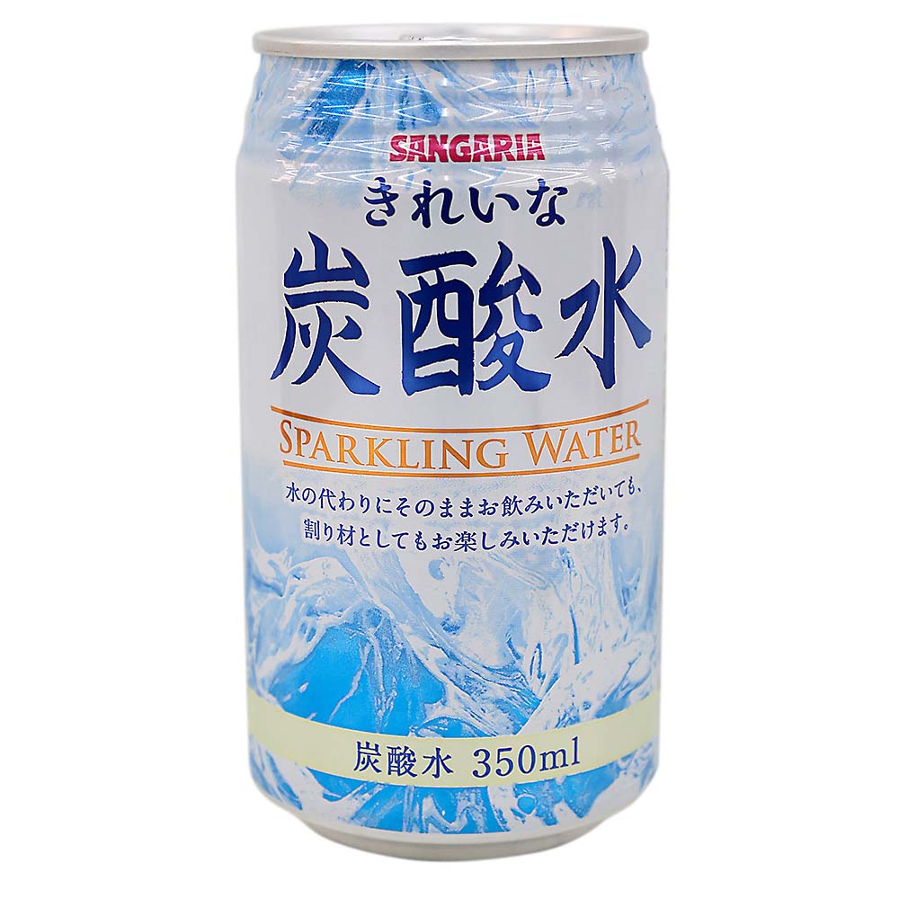 サンガリア　きれいな炭酸水　缶　３５０ml