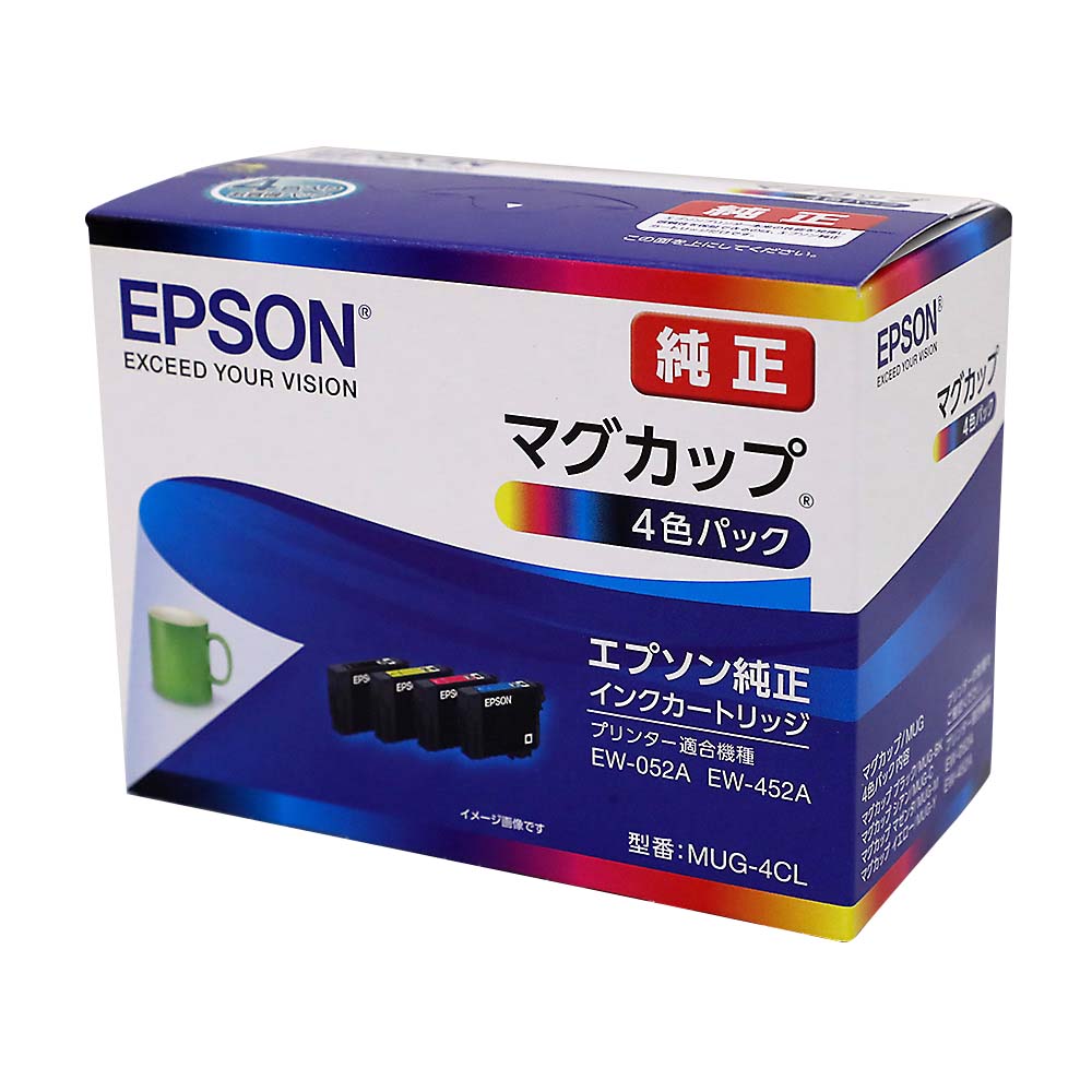 EW052Aインクエプソン EPSON 純正インクカートリッジ MUG-4CL マグカップ 4色