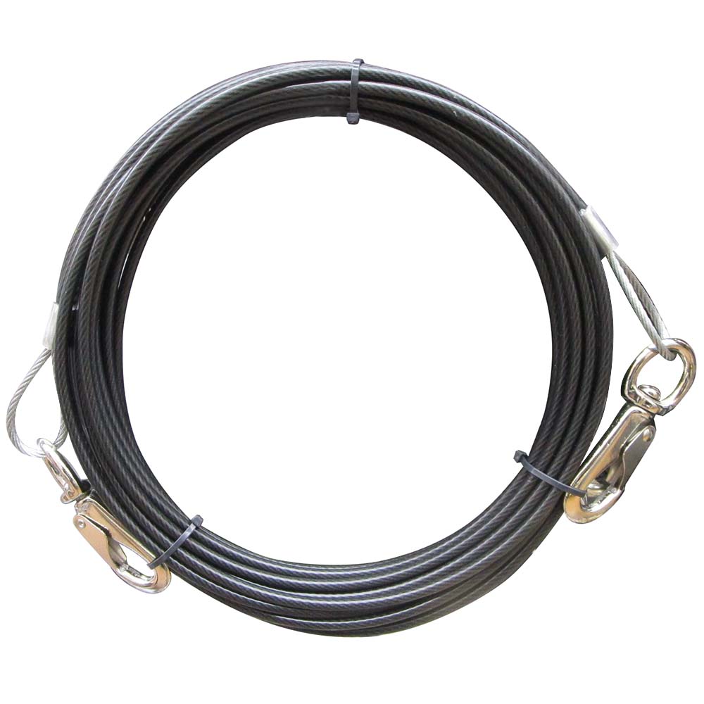 TRUSCO メッキ付ワイヤロープ PVC被覆タイプ Φ2(3)mm×100m CWP-2S100 1
