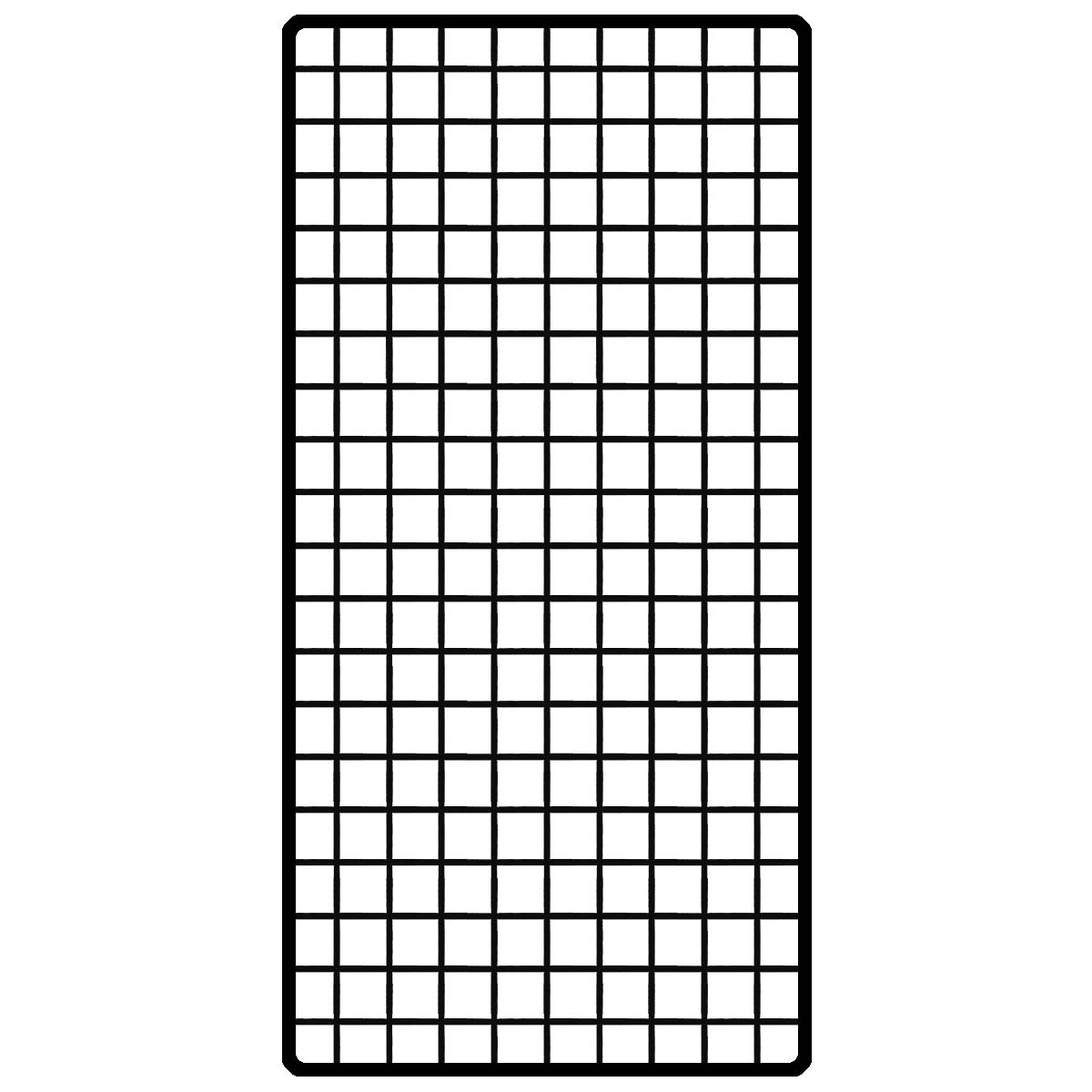ワイヤーネット パウダーコティング30mm目　300X600MM 黒