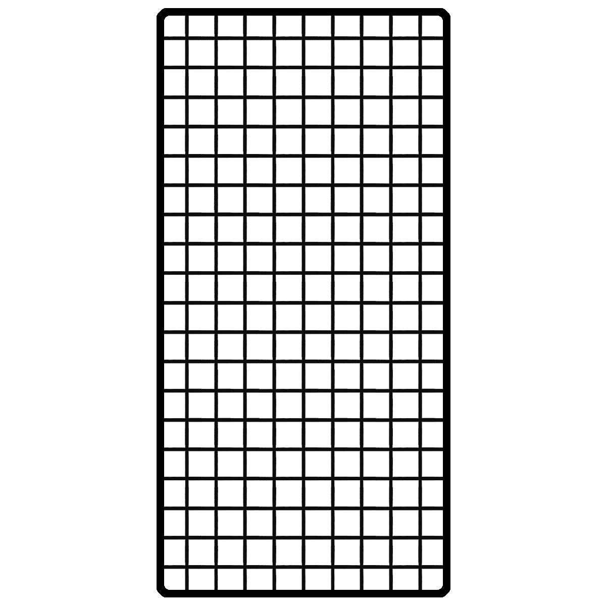 ワイヤーネット パウダーコティング30mm目　300X600MM 黒