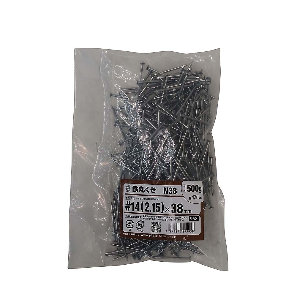 丸釘(500g)　38mm