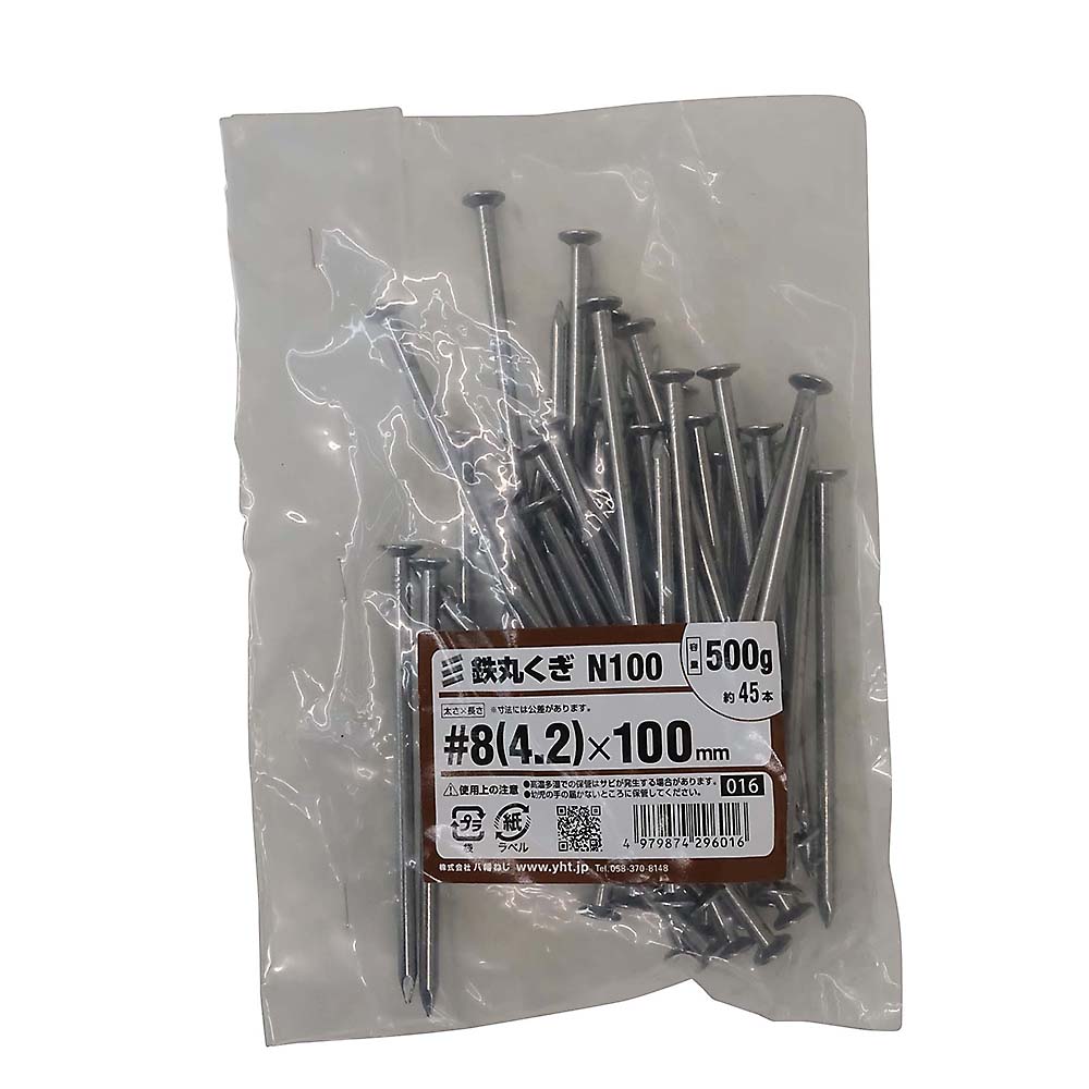 丸釘(500g)　100mm
