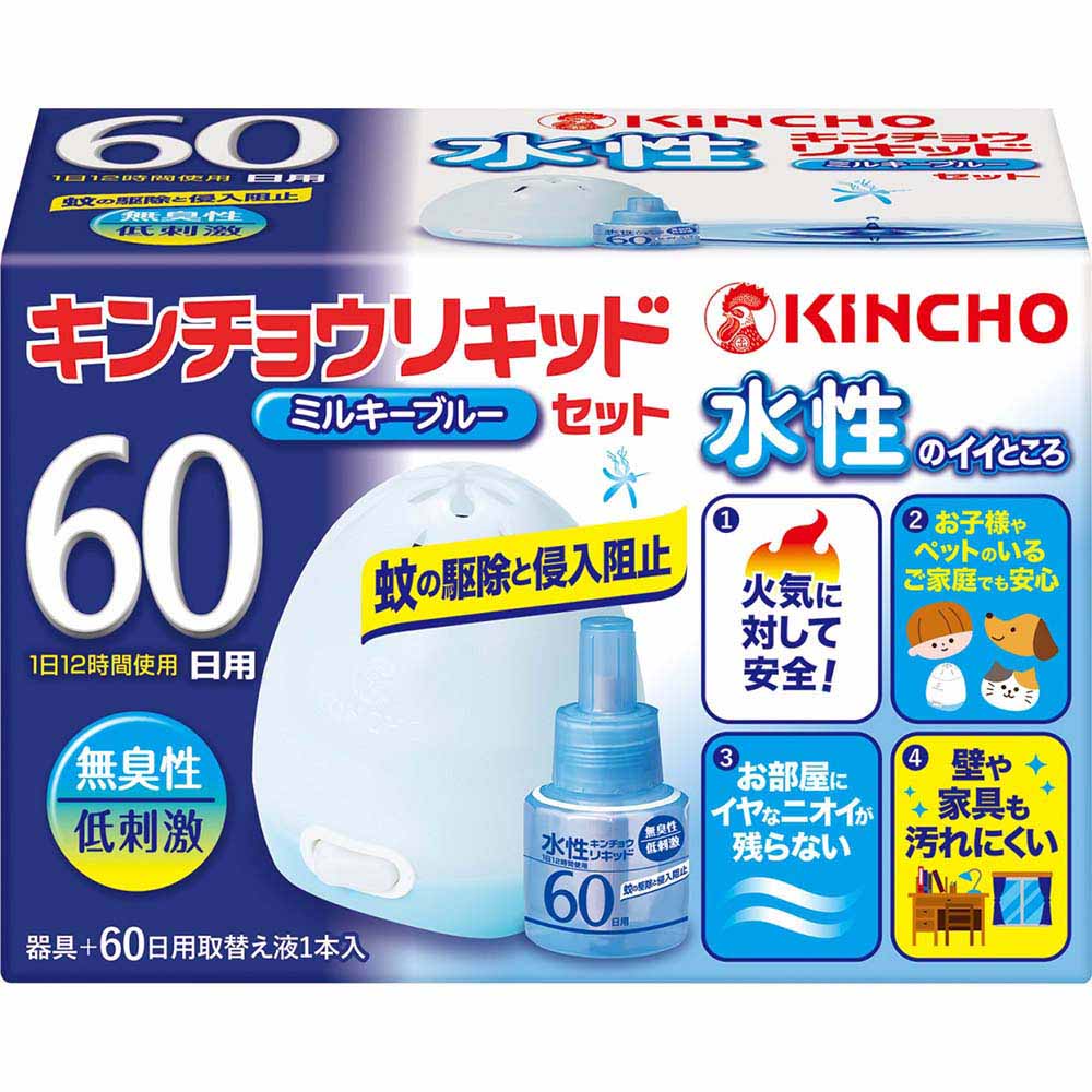 水性金鳥リキッド６０日　無臭性　ミルキーブルーセット　Ｒ