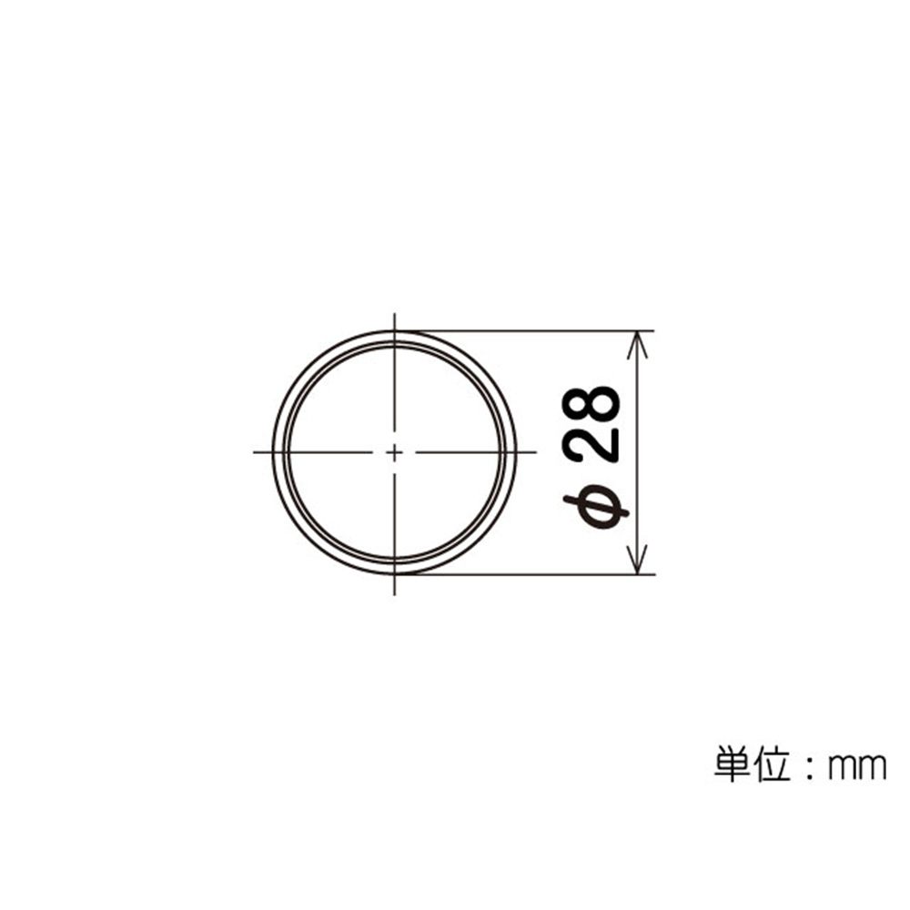 イレクターパイプ アイボリー　300mm