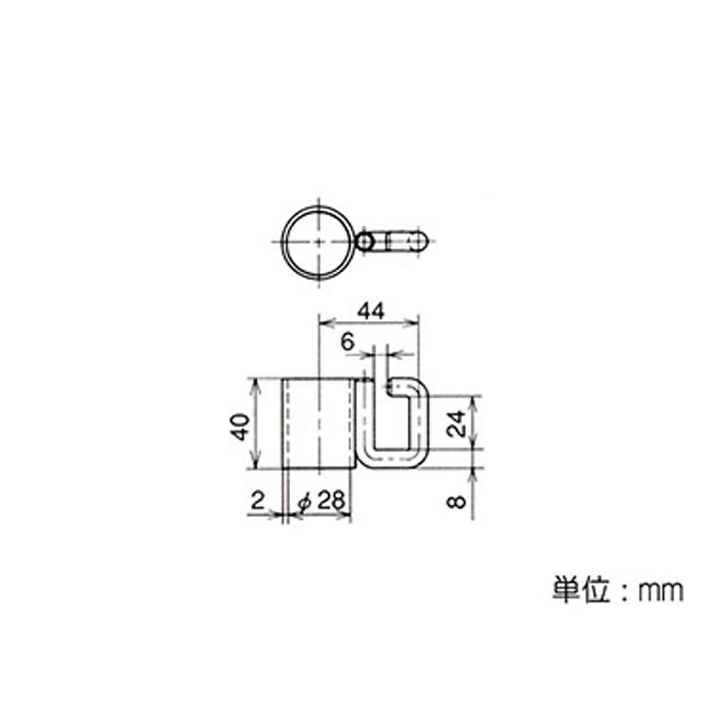 カギ金具 A S