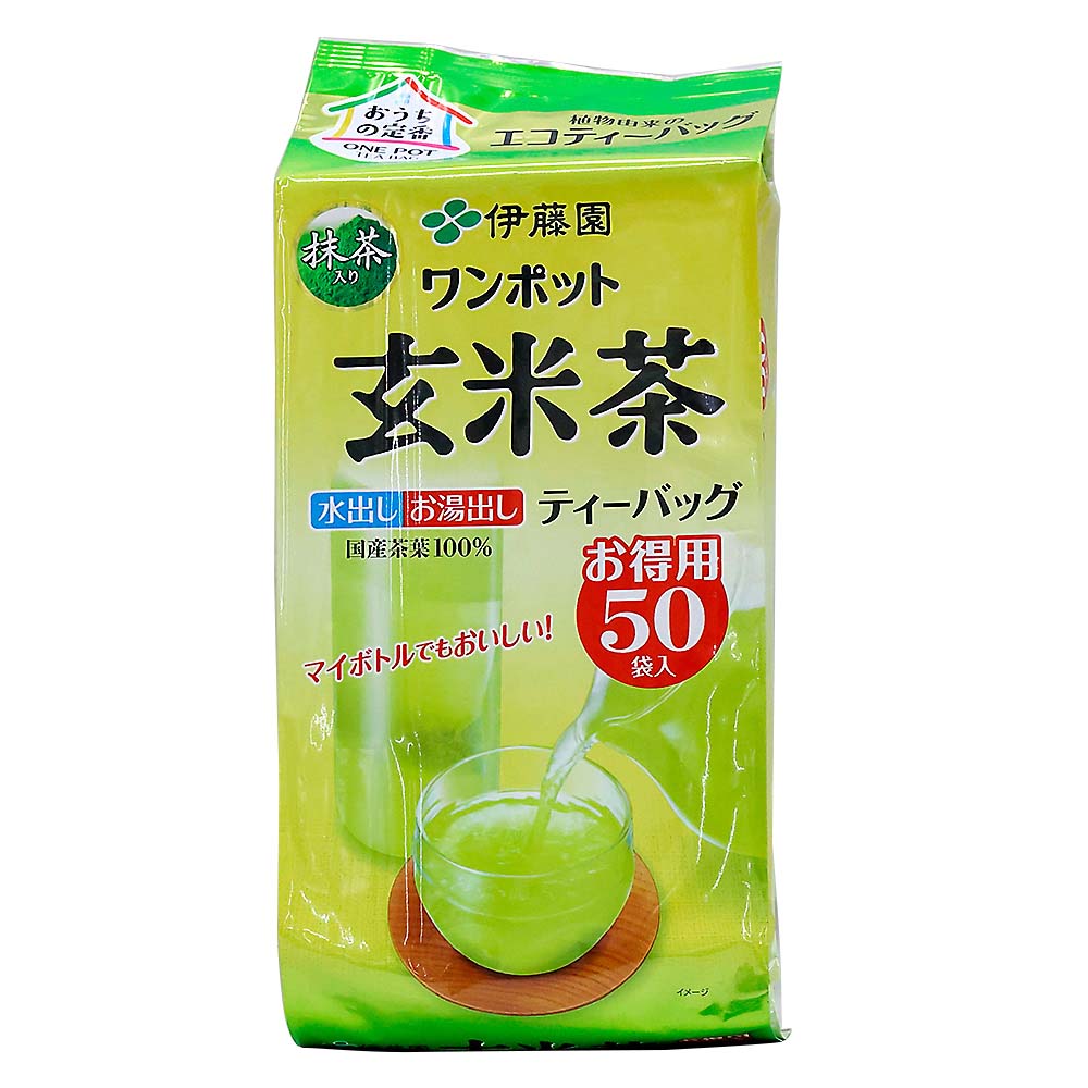 エコティーバック ワンポット抹茶入り玄米茶 TB50P　3.3g50P