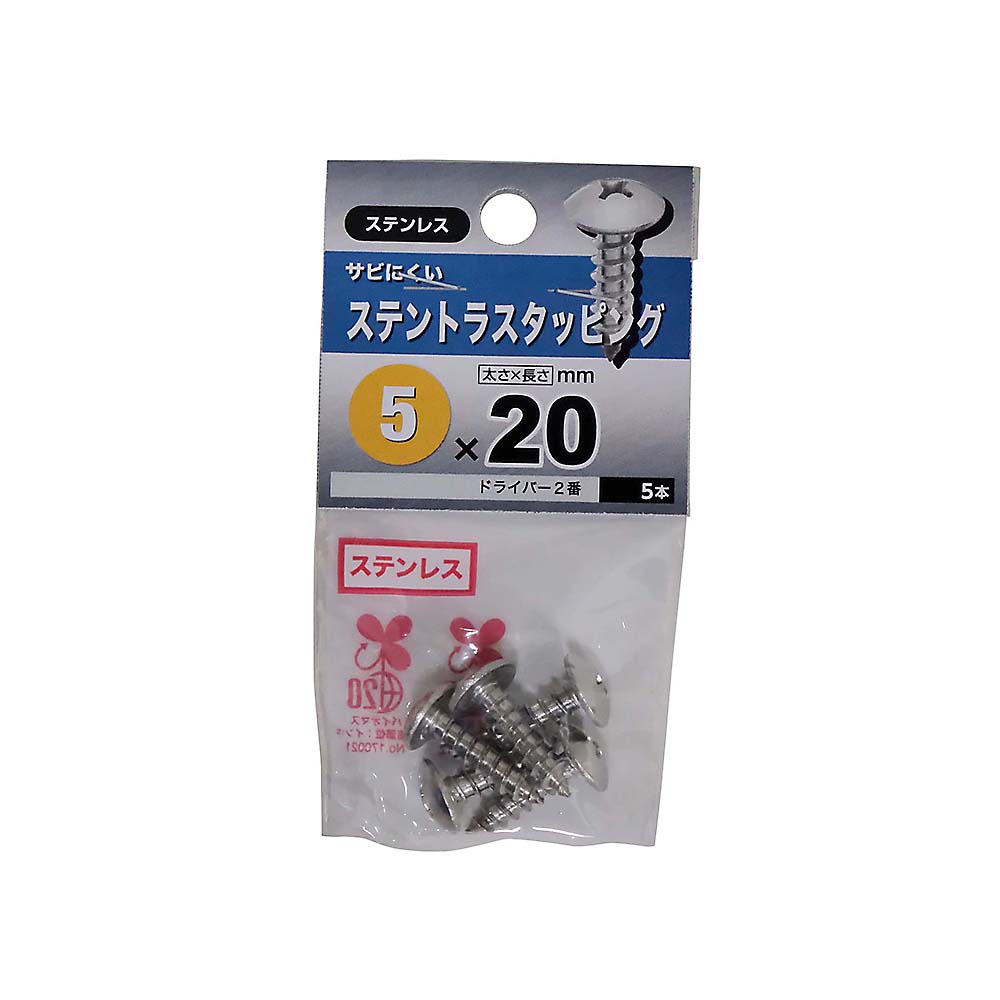 ステンレストラスタッピング　５Ｘ２０