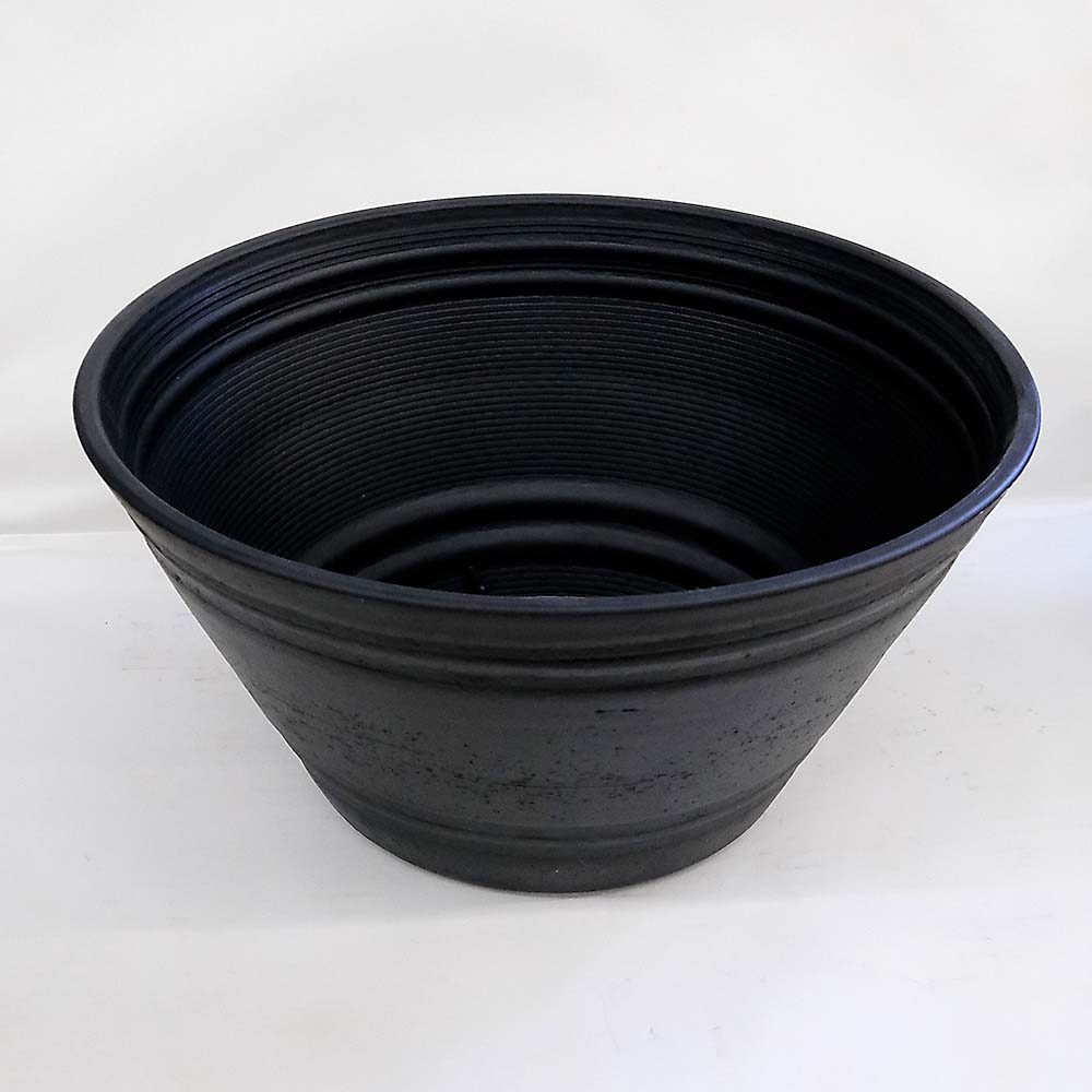 コトブキ メダカの円錐鉢 黒 Φ33
