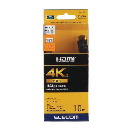 エレコム CAC-HDP10BK HDMIケーブル/Premium/1.0/ブラック　CAC-HDP10BK