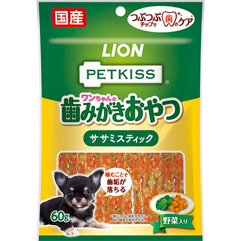 PK ワンちゃんの歯みがきおやつ ササミスティック 野菜入り　60g