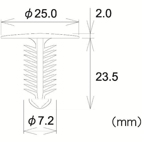 ブラッシュクリップ　PTF1V63-G
