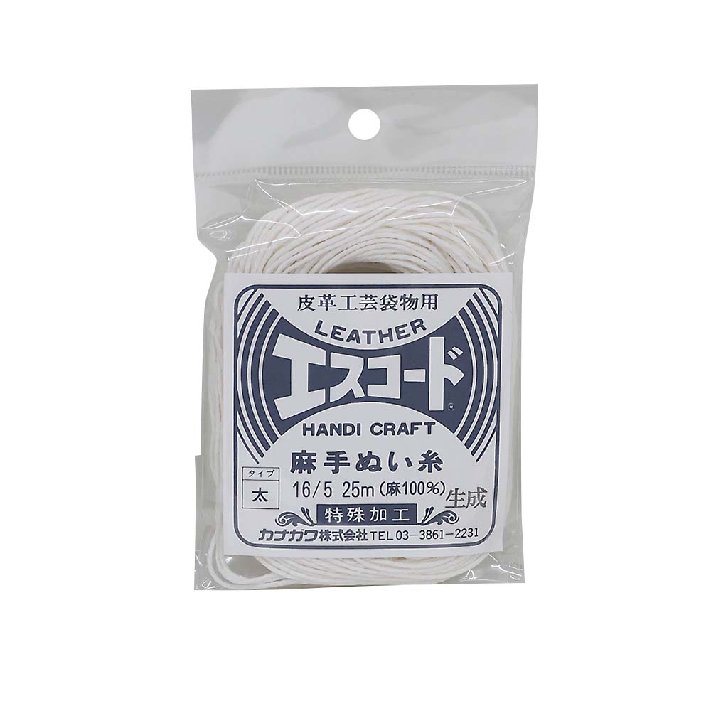 エスコード麻手縫糸太生地　５３０６３－０７