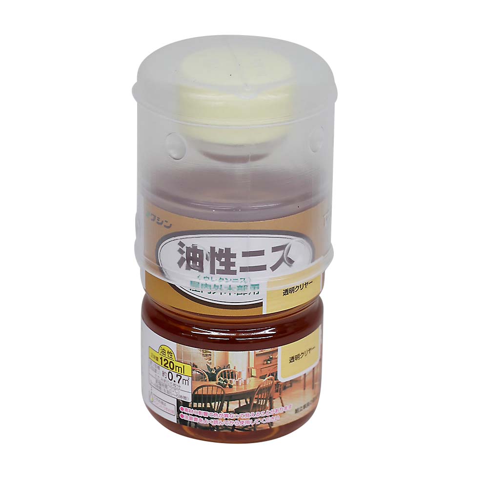 油性ニス　１２０ml　透明クリヤー