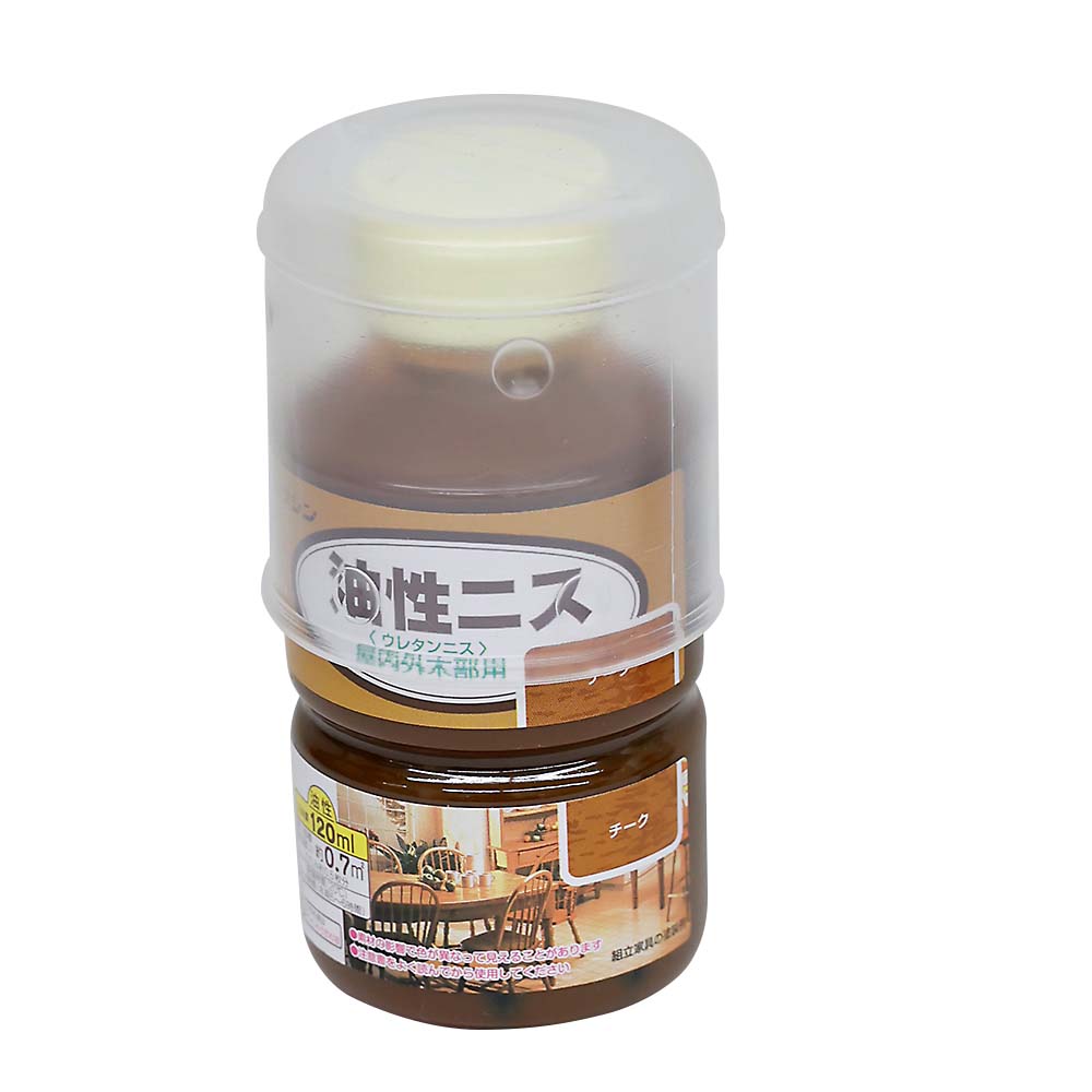 油性ニス　１２０ml　チーク