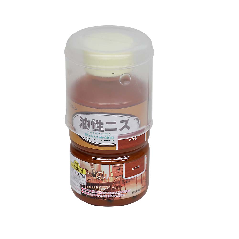 油性ニス　１２０ml　けやき
