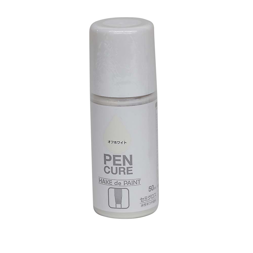 ペンキュア　ＨＡＫＥｄｅＰＡＩＮＴ　５０ml　セミグロスオフホワイト