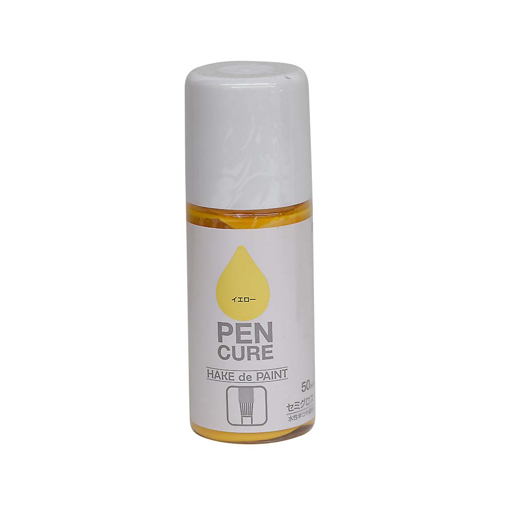 ペンキュア　ＨＡＫＥｄｅＰＡＩＮＴ　５０ml　セミグロスイエロー