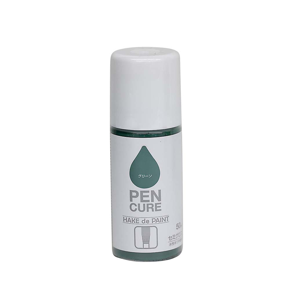 ペンキュア　ＨＡＫＥｄｅＰＡＩＮＴ　５０ml　セミグロスグリーン