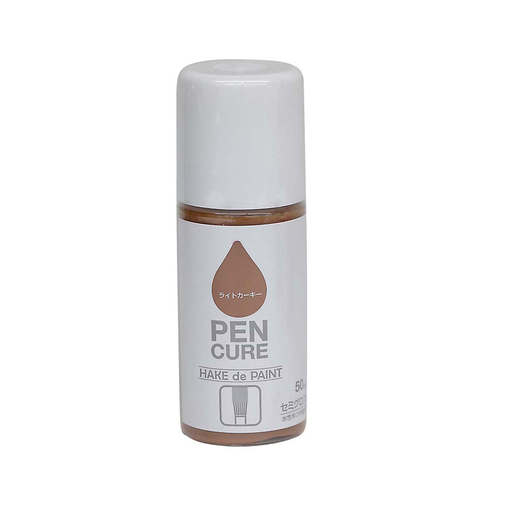 ペンキュア　ＨＡＫＥｄｅＰＡＩＮＴ　５０ml　セミグロスライトカーキー