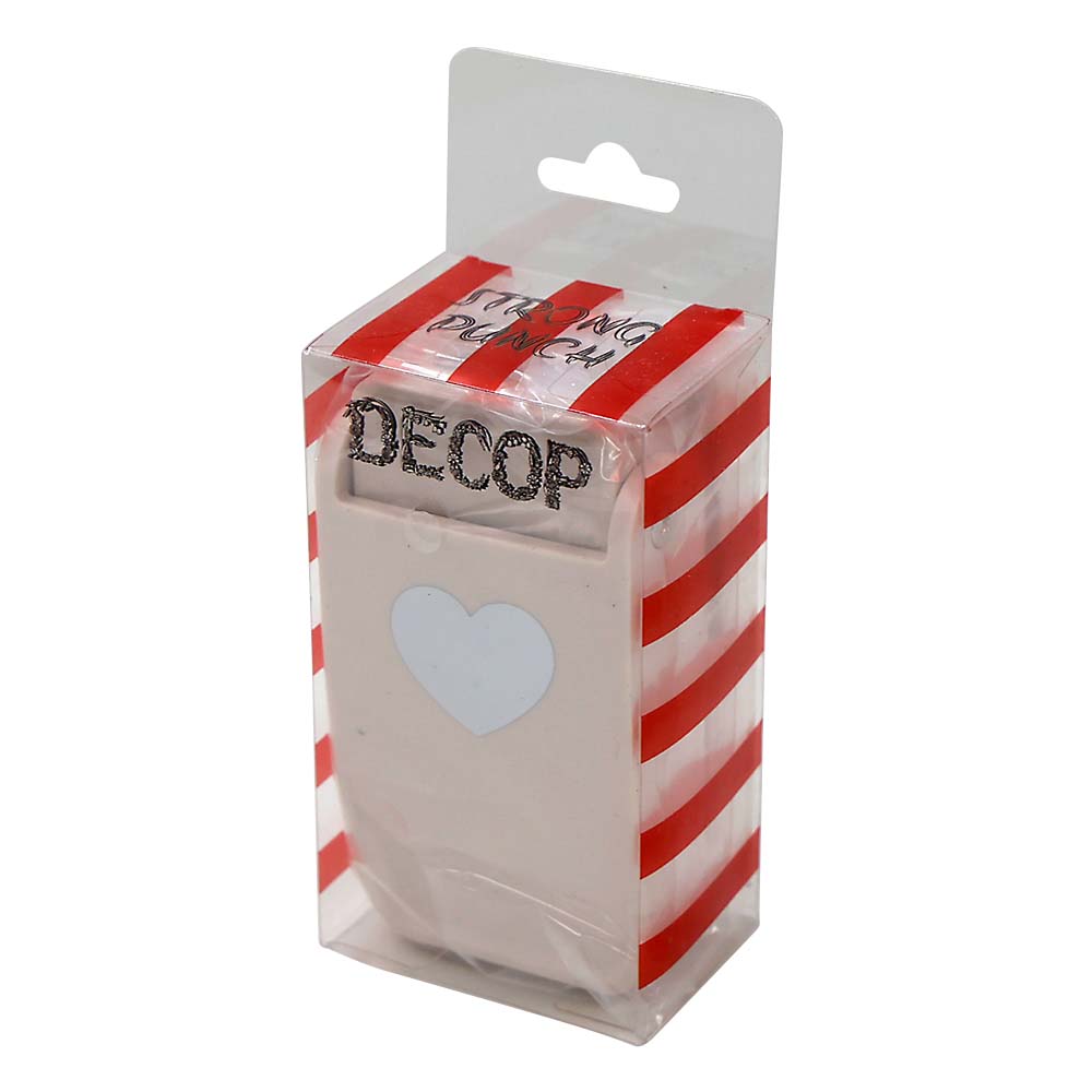 DECOP BIG3 クラフトパンチ ハート1 約65x73mm | ジョイフル本田