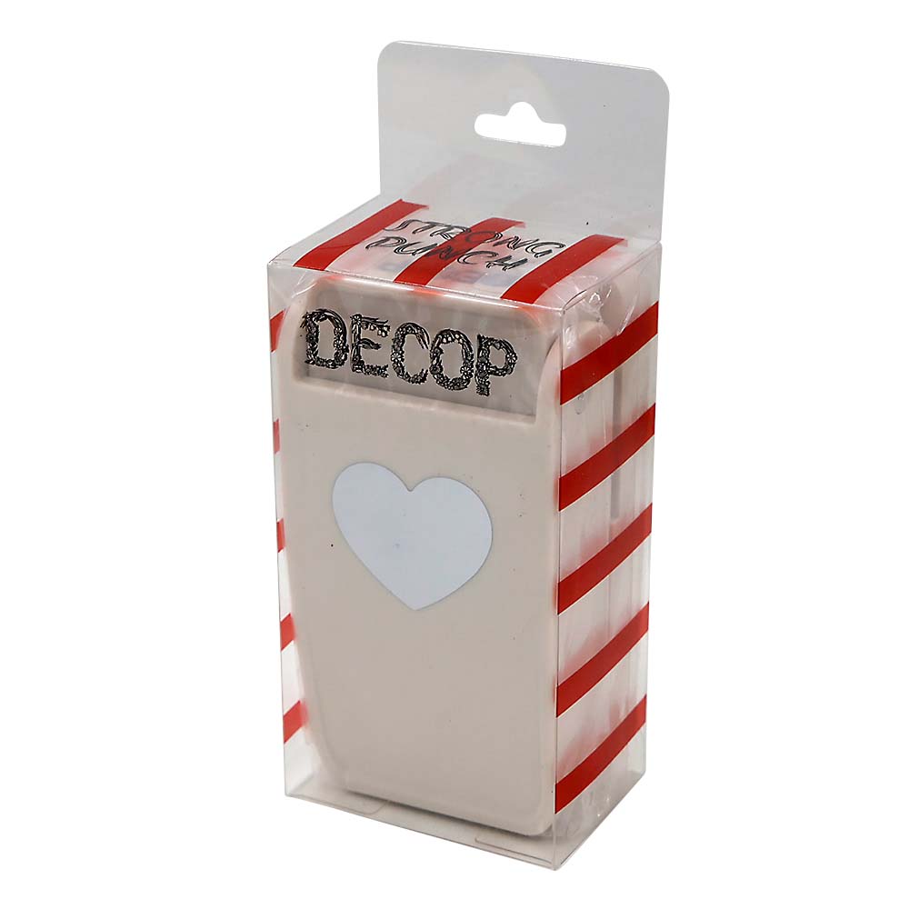 DECOP BIG3 クラフトパンチ ハート1 約65x73mm | ジョイフル本田