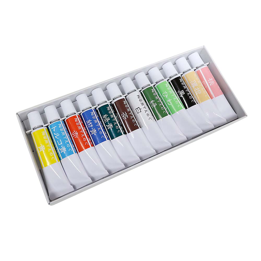 陶芸えのぐ　１２色セット　０７－７０１２