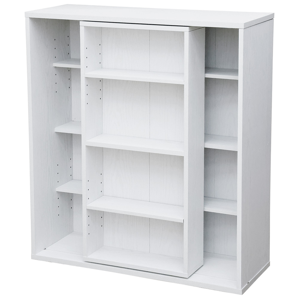 スライドブックラック CO-19WH WH　800x292x889mm