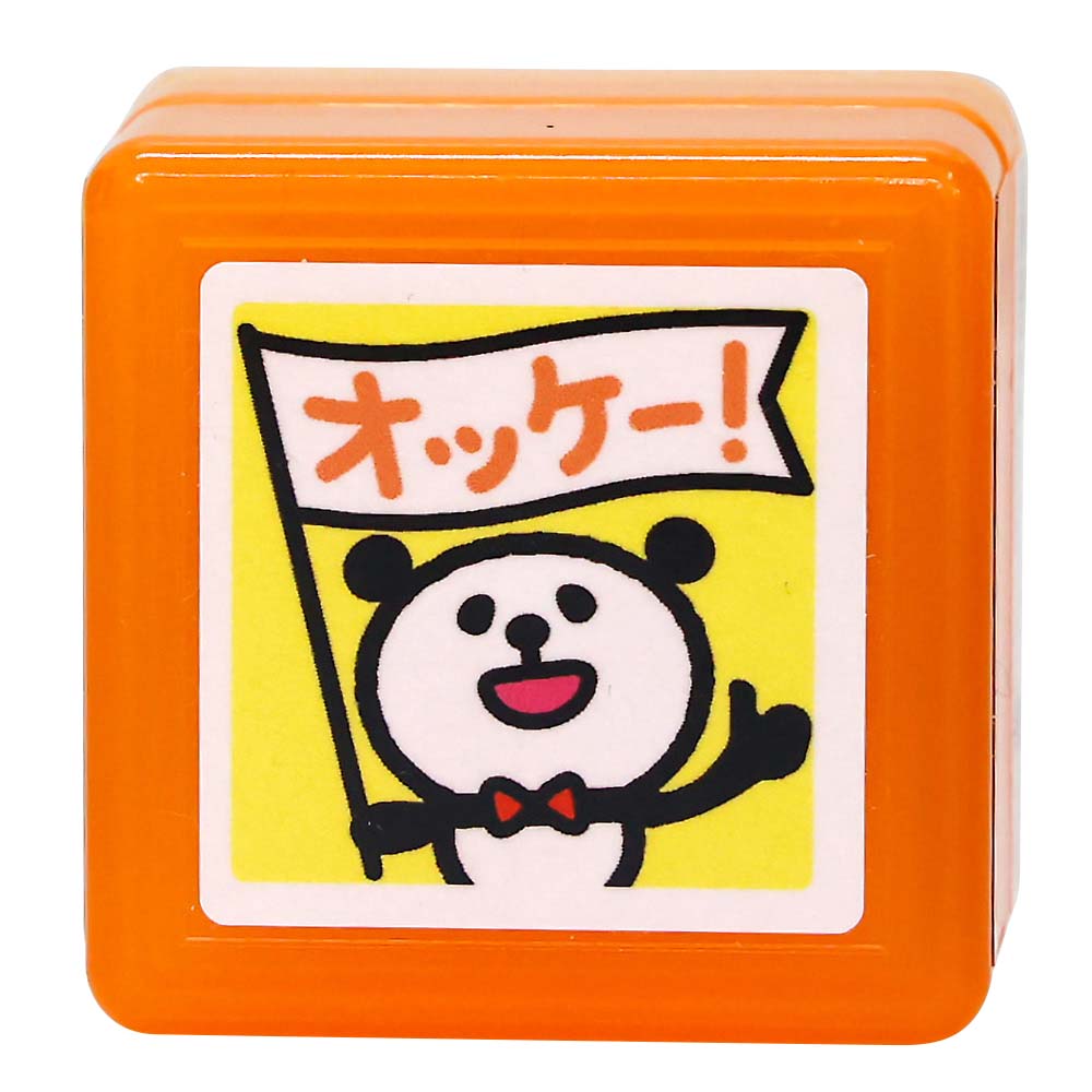 ティーチャー浸透印スタンプ パンダオッケー　0616-095