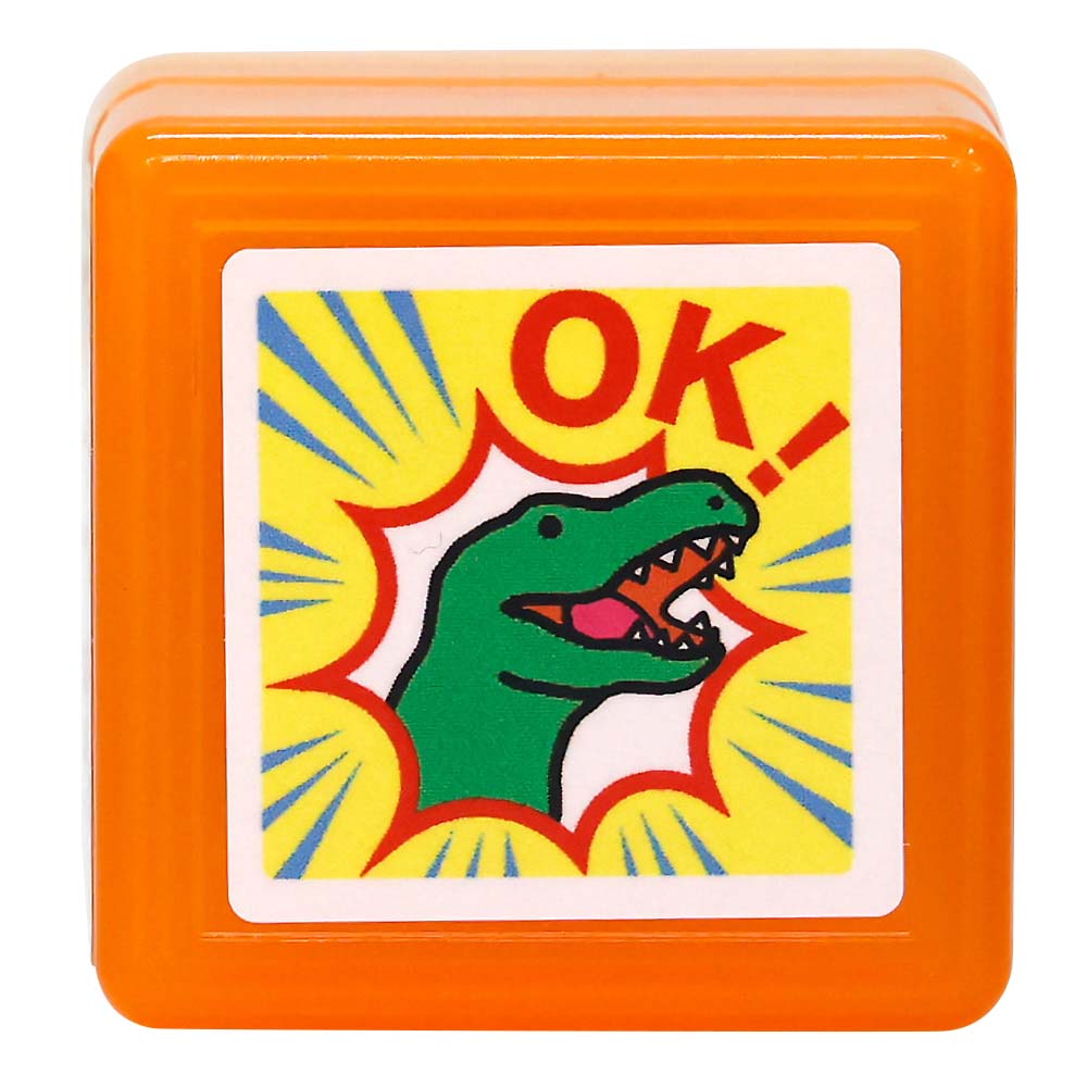 ティーチャー浸透印スタンプ キョウリュウOK　0616-097