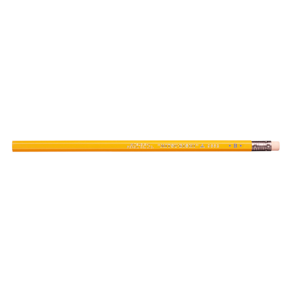 三菱 消しゴム付鉛筆 9852B バラ　K9852B