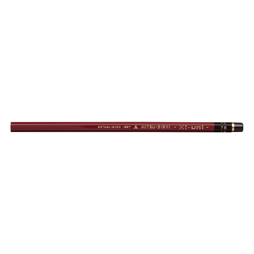 ハイユニ鉛筆　単品　７Ｂ　Ｈ－ＨＵ７Ｂバラ
