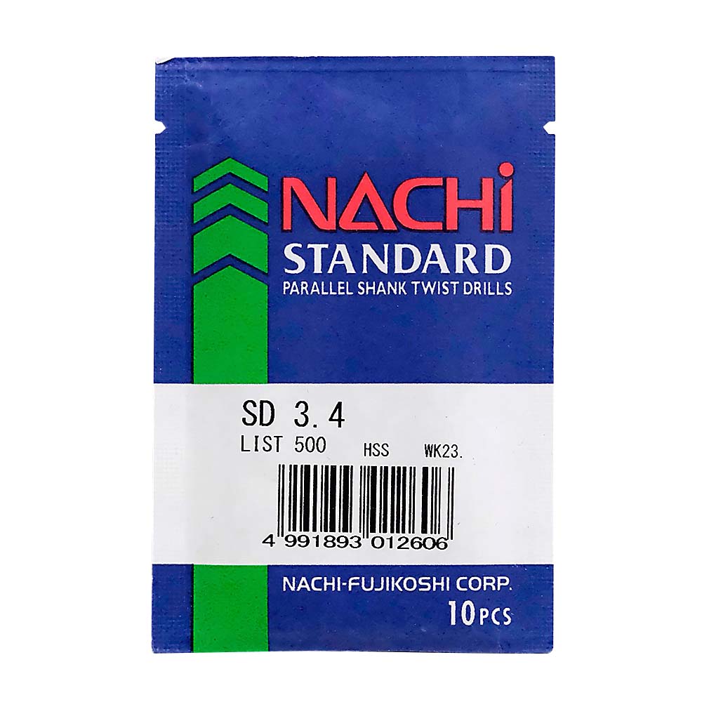 鉄工用ドリル　3.4mm 10本袋入