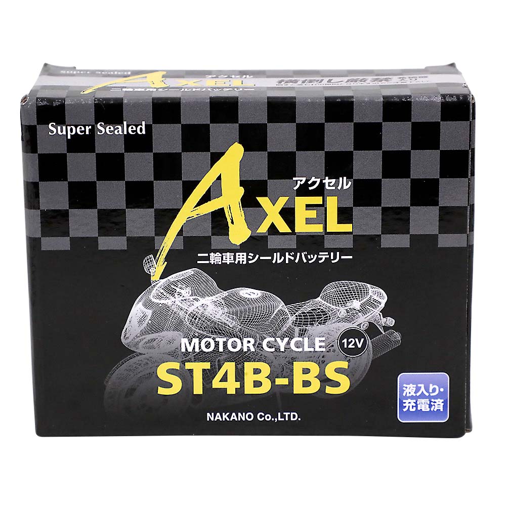 AXELバッテリー ST4B-BS　液注入済