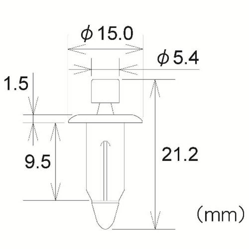 プッシュリベット　PTF20R5-B