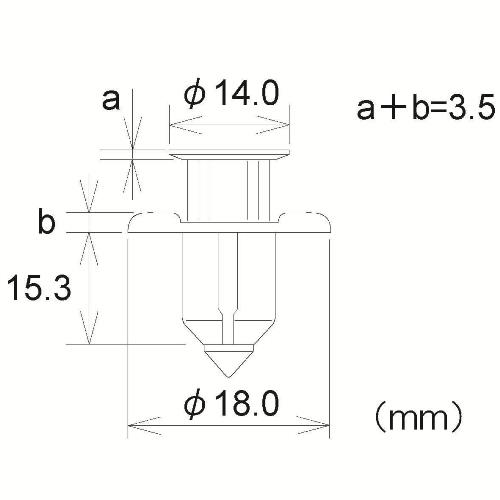 プラスティリベット　PTF49T4
