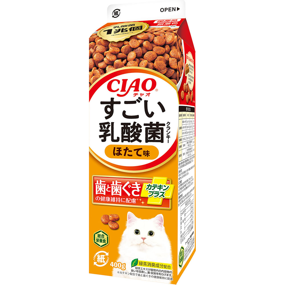 CIAOすごい乳酸菌クランキー牛乳パックほたて味　400g