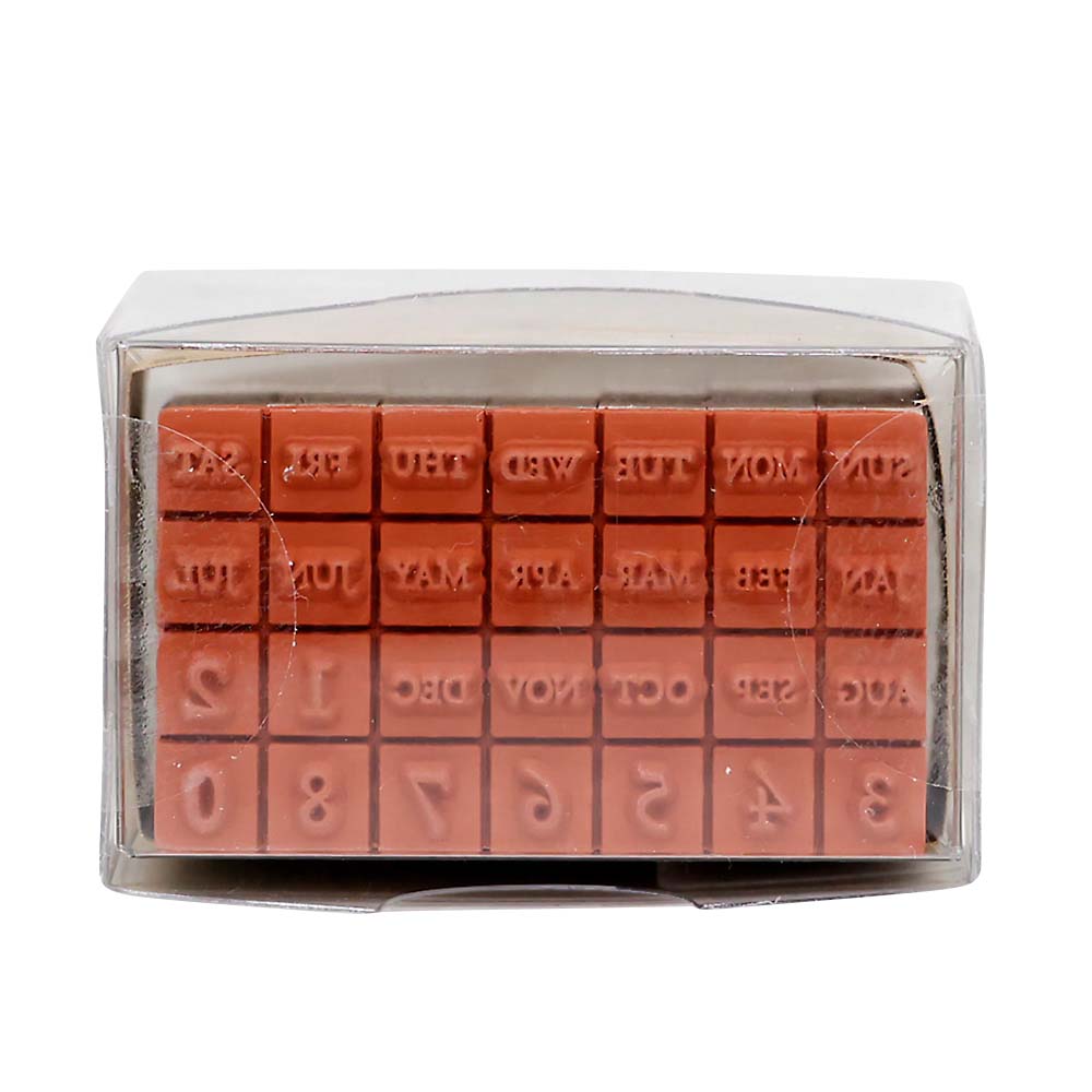 プチ文字スタンプセット　カレンダー小　１２２８－０１９
