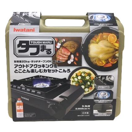 イワタニ　アウトドアコンロ　タフまる　オリーブ　ＣＢ－ＯＤＸ－１－ＯＬ