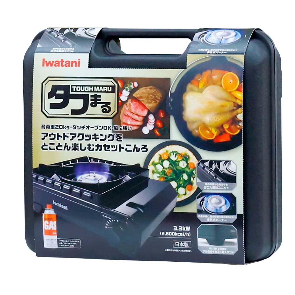 イワタニ　アウトドアコンロ　タフまる　ブラック　ＣＢ－ＯＤＸ－１－ＢＫ